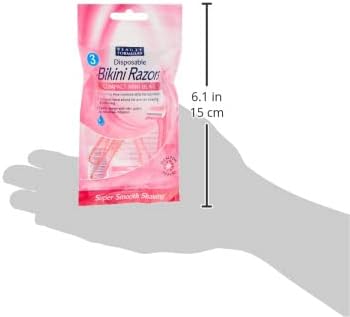 Beauty Formulas Disposable Bikini Razors Compact Mini Blade 3-Pieces