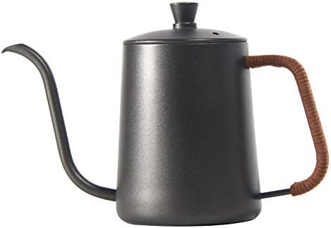 Coffee Press Drip Kettle 350ml 600ml Coffee Tea Pot Stainless Steel Gooseneck Drip Kettle Long Neck Thin Mouth Pots(Insulated B 350ml)