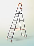 HOUZA Aluminium Ladder for Home 7 Steps...