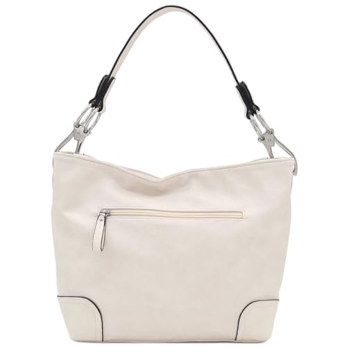 Image of Hobo Shoulder Bag with Big Snap Hook Hardware