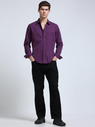 Image of StitchX Men's Full Sleeve Core Essentials Twill Over-Dyed Shirt XS-2XL