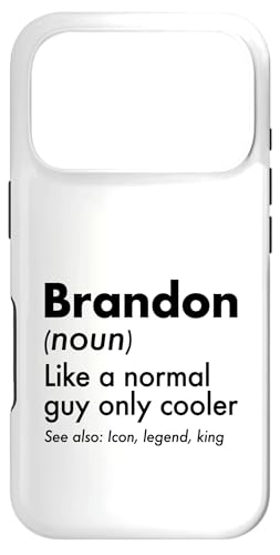 Brandon Like A Normal Guy Only Cooler ���W�F���h�L���O �t�@�[�X�g�l�[�� �X�}�z�P�[�X iPhone 17 Pro �p