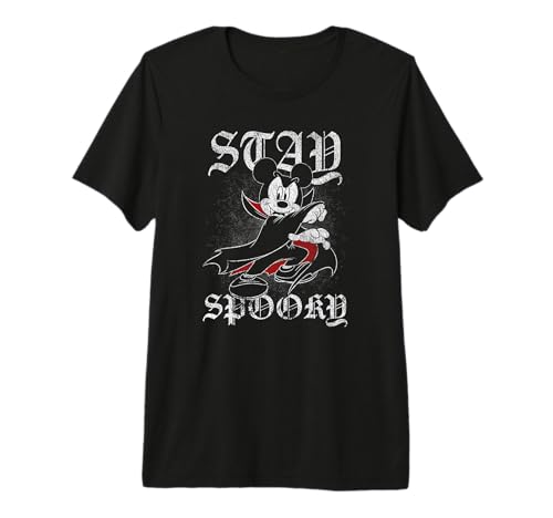 T-shirt Mickey Halloween Vampire Disney en coton premium pour look automne