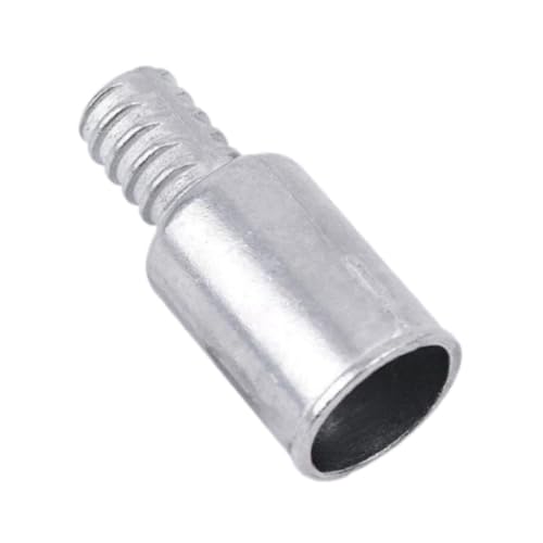 YWJLQH Broom Handle Threaded Tip Mop Parts for Household and Commercial Duster Attachment Repairing Threaded End Pole Adapter, Silver 25mm1pc