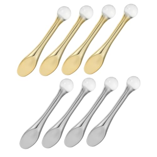 DEARMAMY 8 Piezas Aplicador de Crema para Ojos y Masajeador Facial de Rodillo de Masaje para Crema Facial Reduce Ojeras y la Circulación Sanguínea Conjunto de Herramientas de