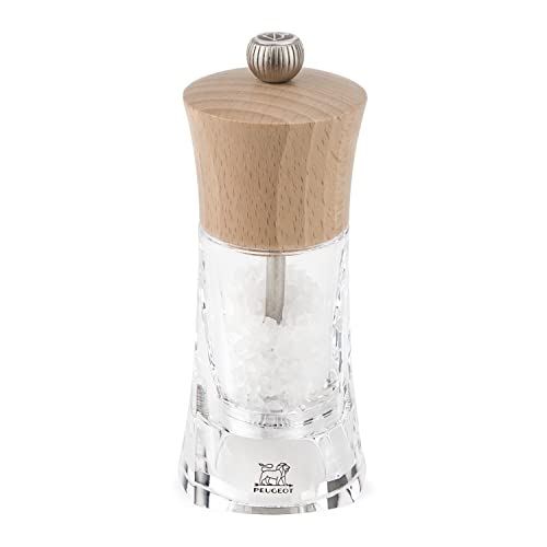Peugeot Fidji Set Regalo Macinasale E Macinapepe In Legno D'Ulivo 20 Cm - Con 100g Di Sale Luisenhaller - 2