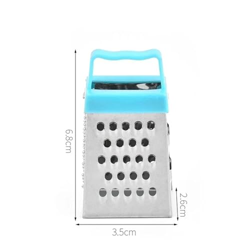 Rallador caja acero inoxidable 4 caras con contenedor verde miniatura 7