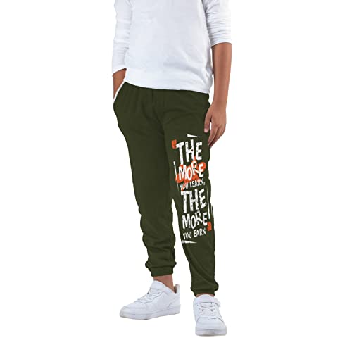 Image of KYDA KIDS Boy's Regular Fit Mid Rise 100% Cotton Track Pant - (Pack of 2)