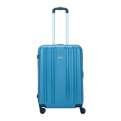 Image of Aristocrat Fortuner Check-in 65 Cm(Medium) Polypropylene 360 Degree 8 Wheels Trolley Bag for Travel Hard Case Luggage, Lightweight with TSA Lock & Robust Trolley with 3 Yrs Warranty (Ocean Blue)