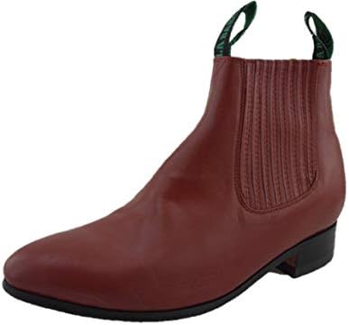 La Barca Botín Charro Piel Napa Color Ladrillo Piel de Res Suela  Antiderrapante : Amazon.com.mx: Ropa, Zapatos y Accesorios