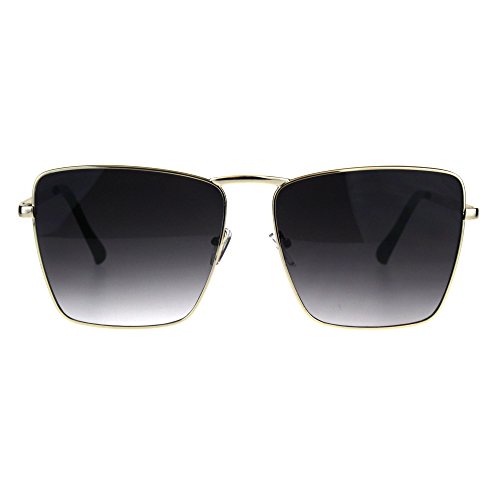 PASTL Womens Square Metal Frame Sunglasses Chic Trendy Fashion Shades UV 4002