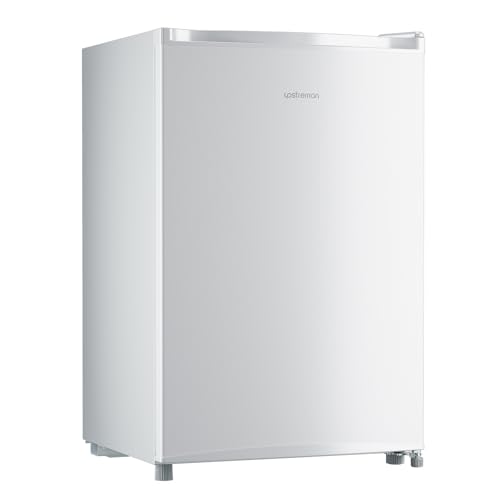 Image of Upstreman 3.0 Cu.ft Small Mini Freezer Upright Freezer with Reversible Door, Fast Cooling, 5 Adjustable Thermostat, Stand Up Freezers with Ice Trays Defrosting Tools for Home, Dorm (White)