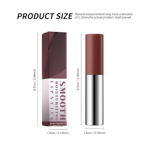 Image of Chocolate Brown Matte Lipstick Crayon - Waterproof Long Lasting Lip Liner Pencil, High Pigment Creamy Velvet Lipstick, Non-Drying Lip Color for Women, 06#