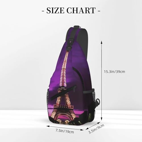Bolso Sling Unisex Negro Tipo Chest Bag Urbano miniatura 2
