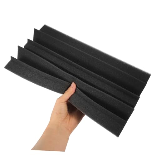Levemolo 3pcs Bass Trap Panel Acústico de Alta Densidad para Aislamiento Sonoro en Teatros en Casa, KTVs y Estudios, Fácil de Instalar, Esquina, Retardante al Fuego Negro miniatura 4