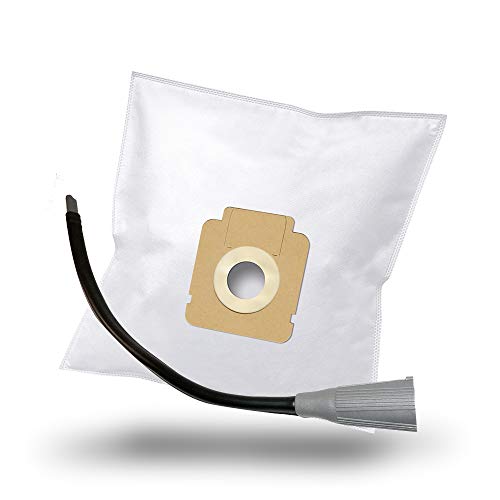 MisterVac | compatibile con sacchetti per aspirapolvere sacchetti di ricambio 10 pezzi + ugello flessibile (circa 64 cm) ugello di ricambio Hoover TFG 5123 GreenRay