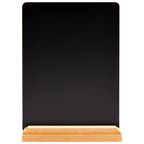 Tableau noir avec support lot de 6 ardoises de table 15x21 cm mini chevalet menu restaurant