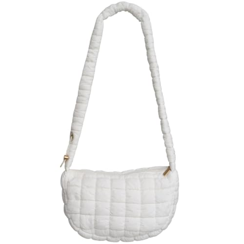 Image of Puffer Tote Bag Shoulder Bag for Women Crossbody Nylon Quilted Puff Tote Bag Hobo Handbag Lightweight
