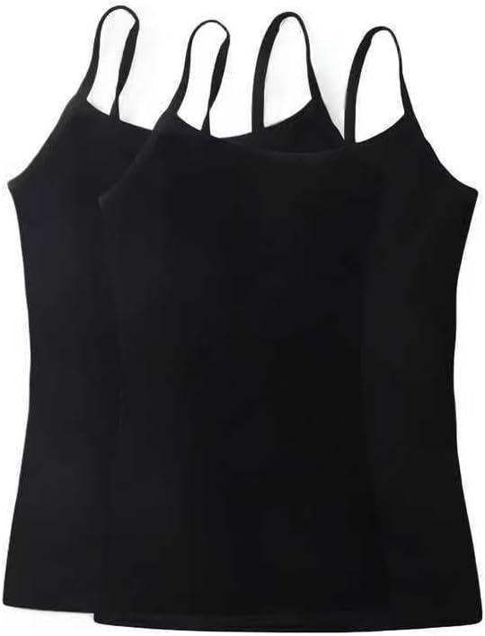 Women's Camisole Modal Tank Top Spaghetti Strap Undershirt, Pack of 2