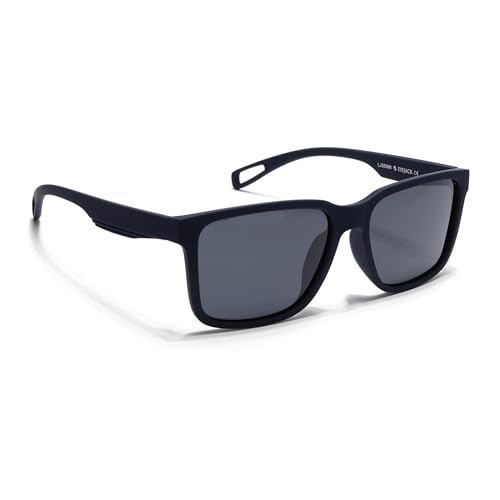 Image of EYEJACK by Voyage UV Protected & Polarized Square Sunglasses for Men & Women