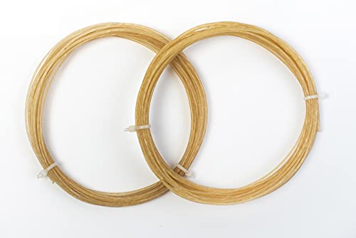 n.g.w. NGW Natural Gut Tennis Racquet Strings Natural Resin Color (Natural, 15G)