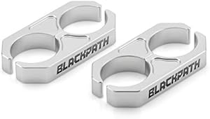 Black Path - Universal Coilover Reservoir Bracket Shock Reservoir Mount Brackets (Silver) Billet T6 Aluminum