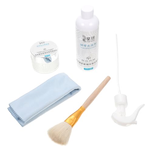 ifundom Piano Maintenance Kit 1 Set Cleaning Brush and Cloth Polishing Wax Stylish Piano Care Tools