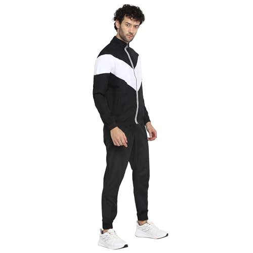 Image of YUUKI MEN MENS NSP CHEV TS 3 Track Suit, BLACK /WHITE, L