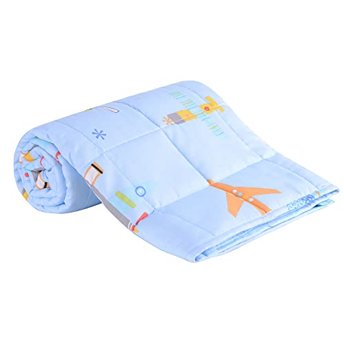 Gewichtsdecke Grün 70x100 Cm - Schwere Decke Für Besseren Schlaf Mit Minky-Bezug