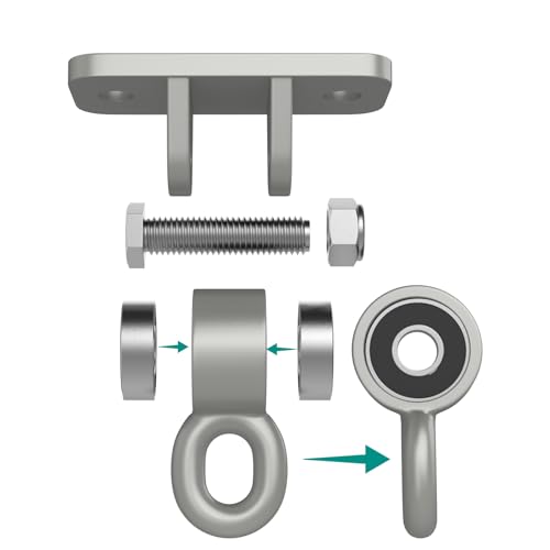 Crochets de balançoire avec roulement pour kit de suspension robuste et fixation plafond