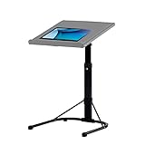 HMIR Spaceways Adjustable Height & Tilt Table - Portable Laptop Desk & TV Tray for Wheelchair & Over Bed Use