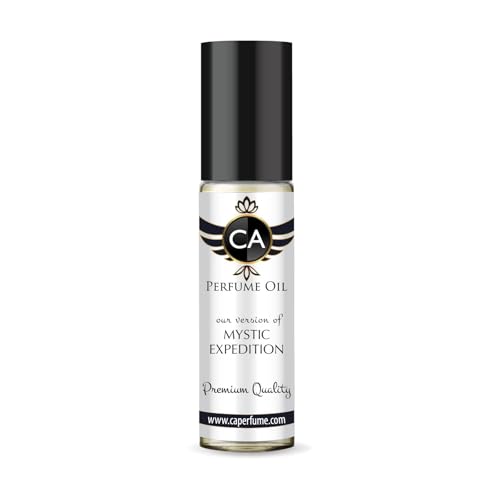 CA Perfume Impression of Mystic Expedition Unisex Fragrance Oil Oriental Spicy Scent Long Lasting Perfumes for Women &amp; Men Travel Size TSA Ready Mini Parfum Body Oil Roll-on 0.33 Fl Oz 10ml