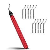 Naemriee - Juego de herramientas de desbarbado con 11 cuchillas de repuesto M2 para eliminación de rebabas de acero BS1010 para bordes impresos en 3D, metal, A