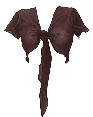 Image of Indian Trendy Women's Chiffon Short Sleeve Tie Top Choli Blouse Belly Dance Gypsy Tie Front Cardigan Tops