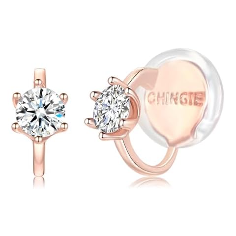 Dlknp Rose Gold Clip-On Earrings Cover