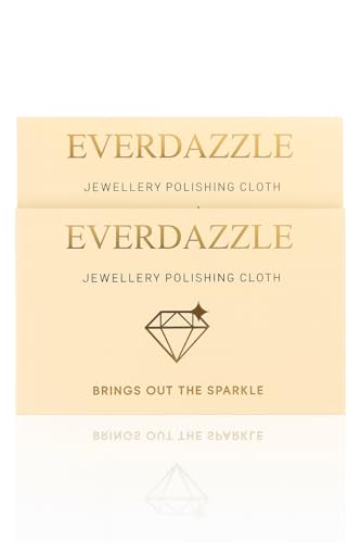 Ever Dazzle Jewellery Cleaning Cloths, for Silver, Gold, Platimum and Gemstones - 2 pack