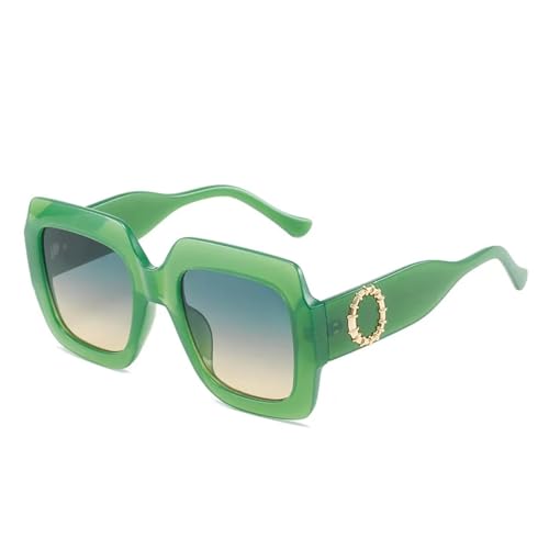 Lunettes de soleil vintage contre l'éblouissement surdimensionné