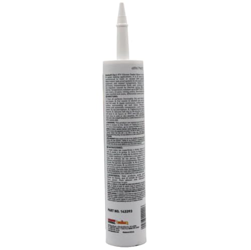 Image of Dynatex Black RTV Silicone Gasket Maker 10.1oz Caulk Tube - Oxygen Sensor Safe, OEM Specs, 500F Hi-Temp, Oil /Water Resistant, Made in the USA (3-Pack)