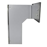 Skrzynka na listy do muru wmurowania stal szlachetna/srebrna nowa część przednia + tylne drzwi V2A szczotkowane 190-260 [mm] 3 klucze panel przedni 160 x 350 [mm]
