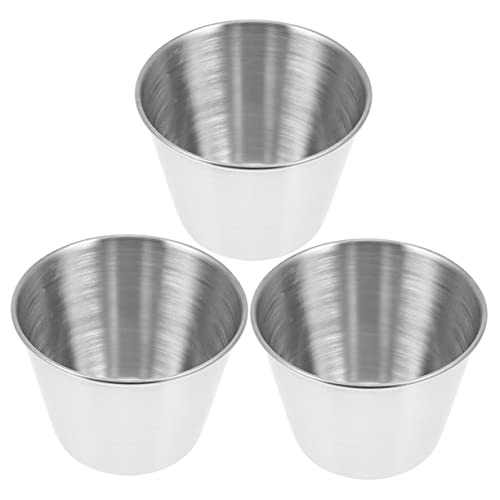 NAMOARLY Stainless Steel Sauce Cup Tomato Sauce Cup Condiment Dish for Catering Restaurant Home