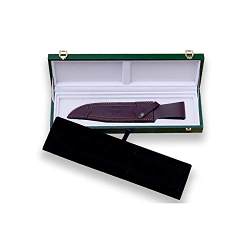 Joker Collection Knife Ctj101, Hand-Carved Deer Horn Handle, 9.84 Inches Mova Steel Blade, Presentation Box, Tool For Fishing, Hunting, Camping And Hiking #TOP4