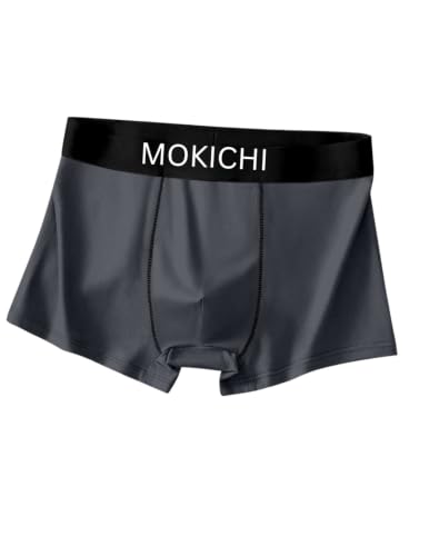 Image of Men's Ice Silk Boxer Briefs for Men | Ultra Soft Breathable Stretch Trunks | Moisture Wicking Quick Dry Innerwear | Comfortable Elastic Waist | Solid Colors
