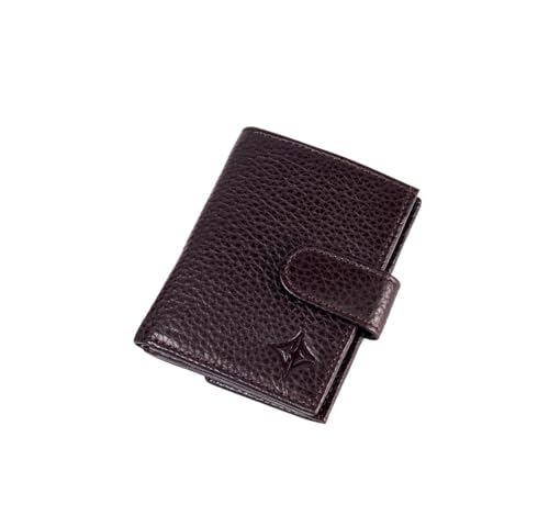 Leather Card Holder (Classic Style) – RFID Protection, Compact Floater Leather Design, Currency & ID Slots, Multiple Color Options.