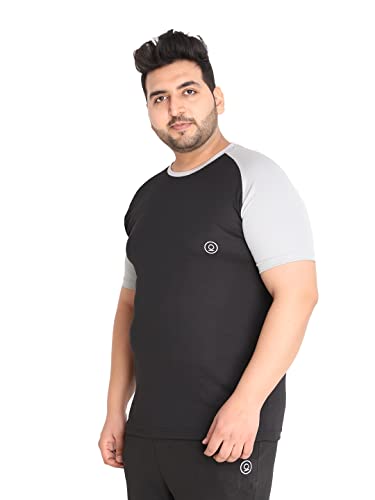Image of CHKOKKO Men's Polyester Regular Fit Solid Sports T-Shirt