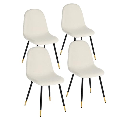 HOMEMAKE FURNITURE Juego de 4 Sillas de Comedor, Silla de...