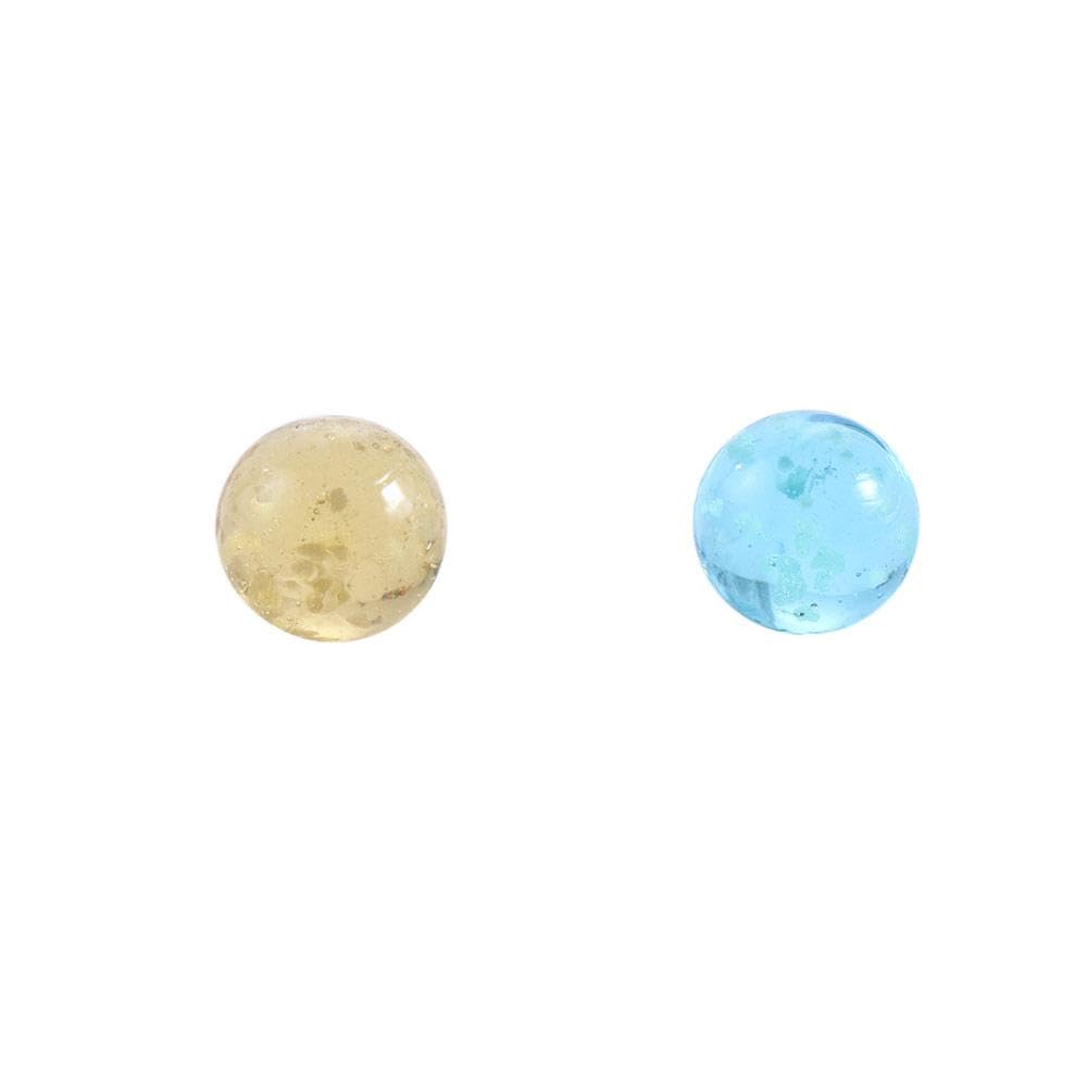 10 bolas de cristal luminosas, máquina de pinball de 12 mm, canicas pequeñas de ganado, canicas de vidrio, bola que rebota, decoración de peceras (dorado)