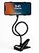Agoz Cell Phone Clip Holder Gooseneck Clamp Lazy Mount Flexible Bracket Mobile Stand for Bed Office Kitchen Apple iPhone XS Max,11, XR,X,8 Plus,7, Samsung Galaxy S10 Note 9 8 S9 S8, LG Stylo 4 (Black)