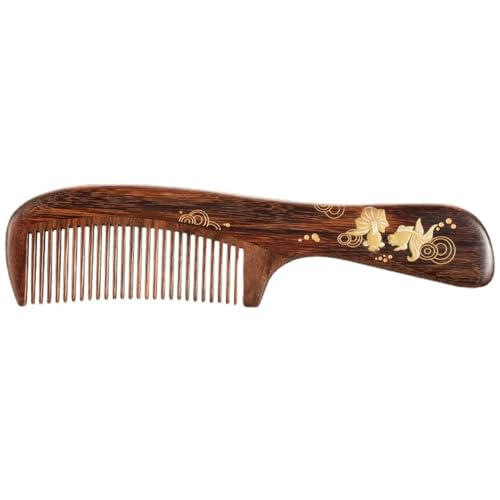 Peigne Mantang Bois Naturel 18 cm Jinyu contre la casse des cheveux et l'électricité statique