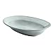 Rachael Ray Cucina Dinnerware 12-Inch Stoneware Oval Serving Bowl, Sea Salt Grey