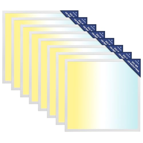 LUXRITE 2x2 FT LED Flat Panel Light, 5CCT Color Selectable